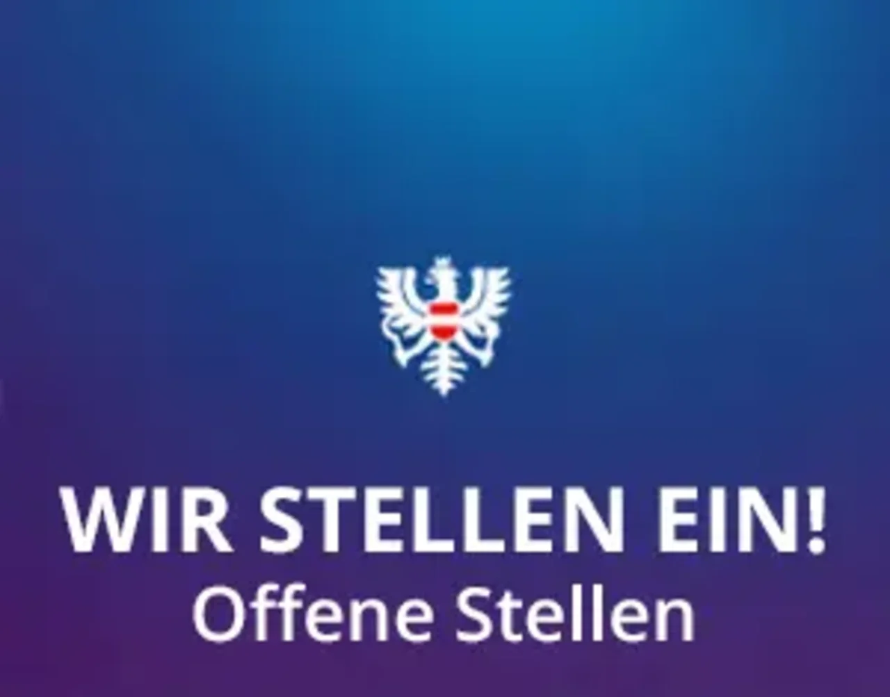 wir stellen ein
